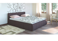 Кровать Афина к/з т. коричневый 218,5х177 см, высота 81 мм.
